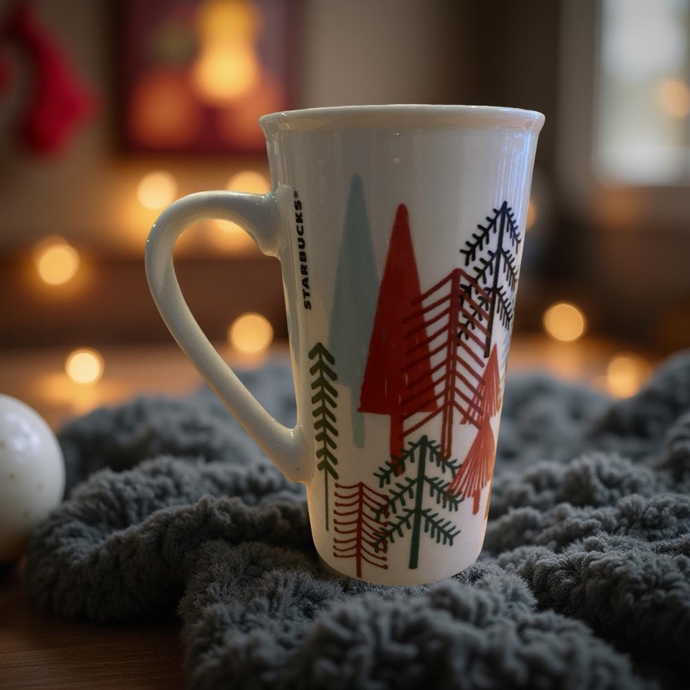 Starbucks 2014 Holiday Tree Mug 16oz Tall Collectible